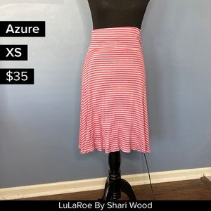 Lularoe small azure ribbed skirt